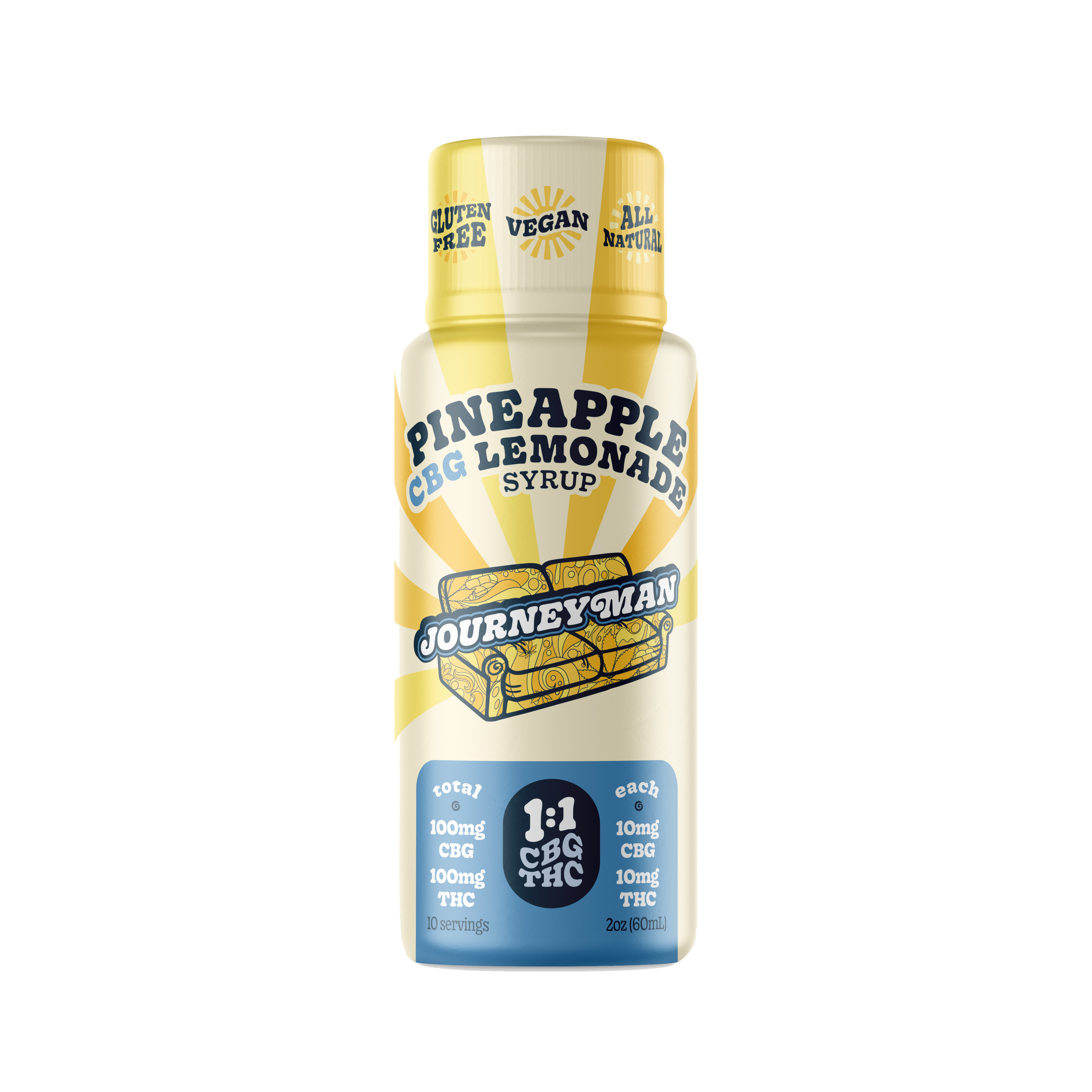 Pineapple Lemonade - Mixer Shot 1:1 of CBG 100 mg