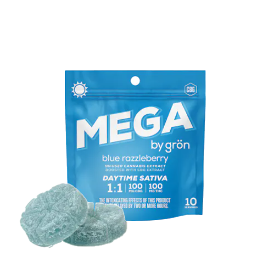 Blue Razzleberry MEGA CBG-THC 100MG