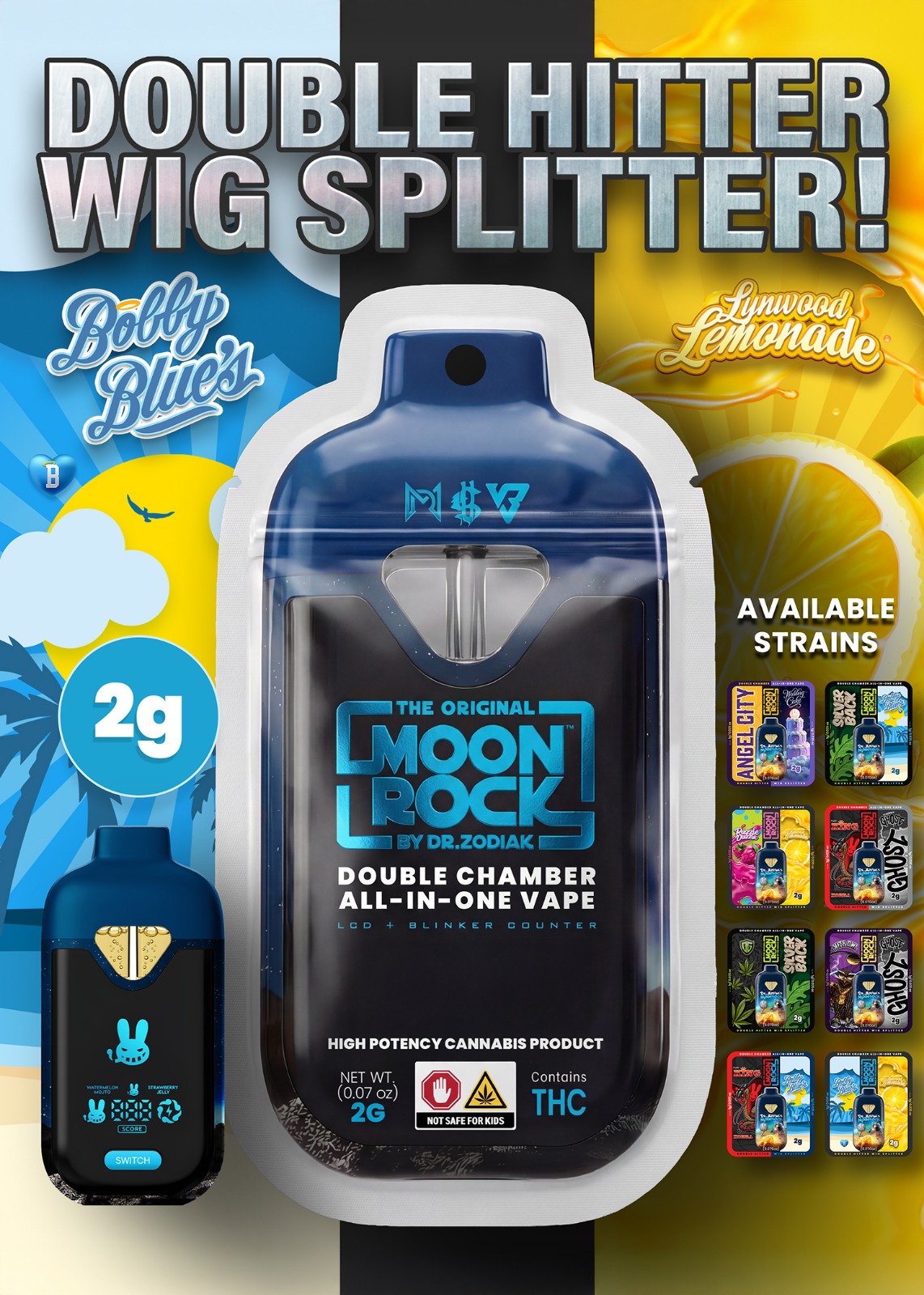 Razzle Dazzle X Lynwood Lemonade Double Hitter Wig Splitter 2G
