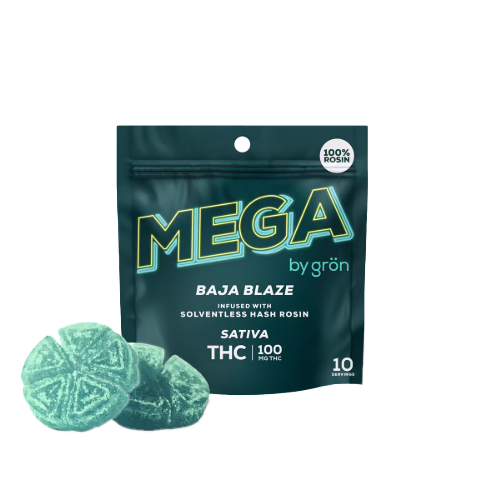 Baja Blaze MEGA Solventless Hash Rosin 100MG
