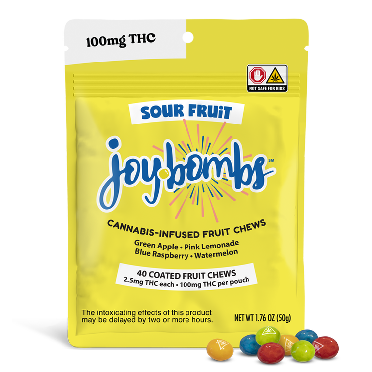 Sour Fruit Joy Bombs 40 Pack 100MG
