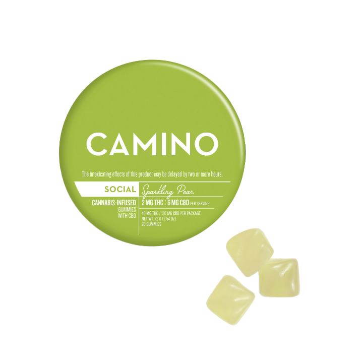 Sparkling Pear 2MG THC : 6MG CBD 20 Pack 40MG