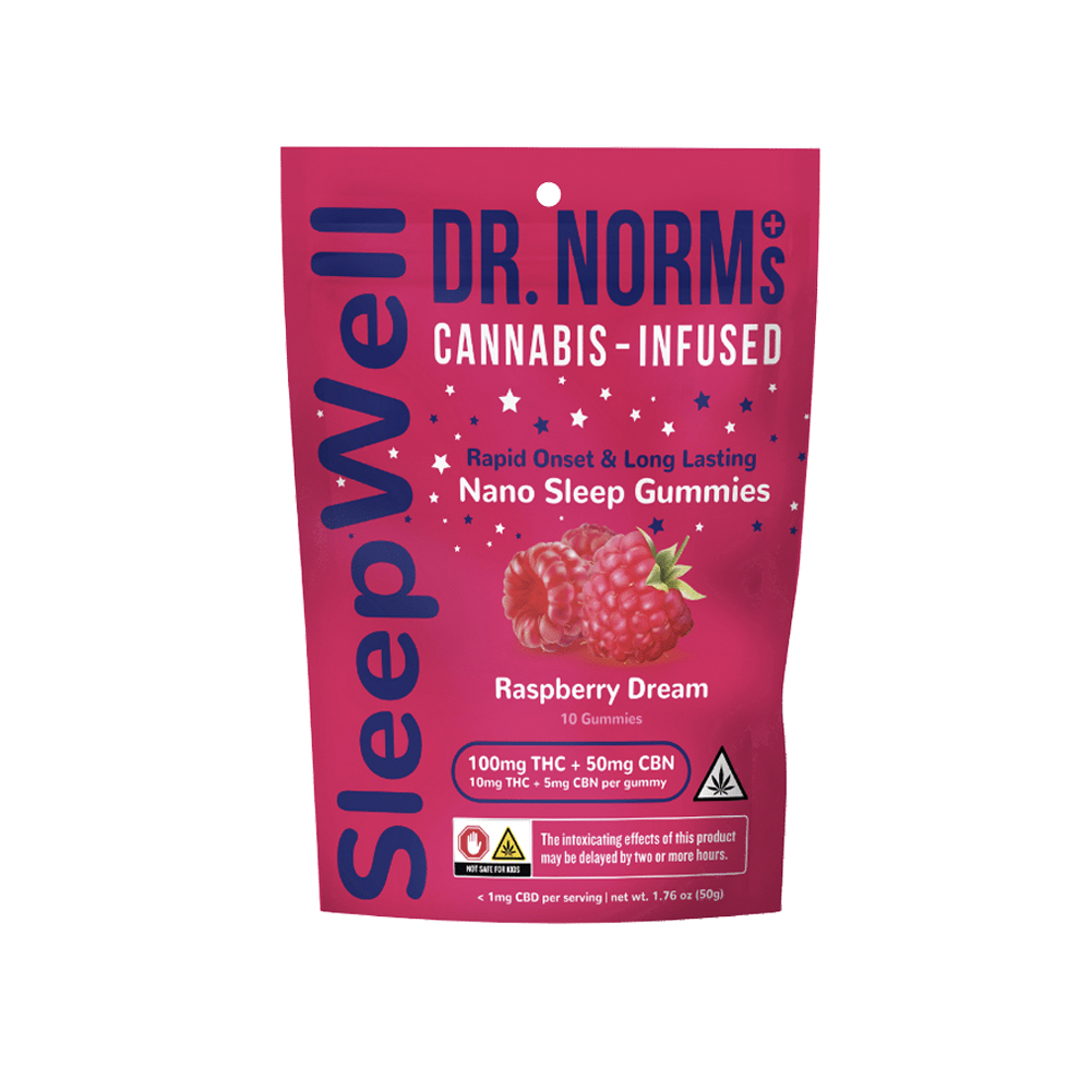 RASPBERRY DREAM NANO CBD SLEEPWELL GUMMIES [10 CT]