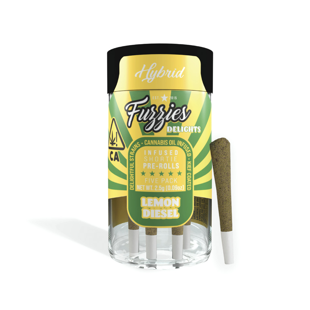 LEMON DIESEL DELIGHTS INFUSED PRE-ROLL 5-PACK [2.5 G]