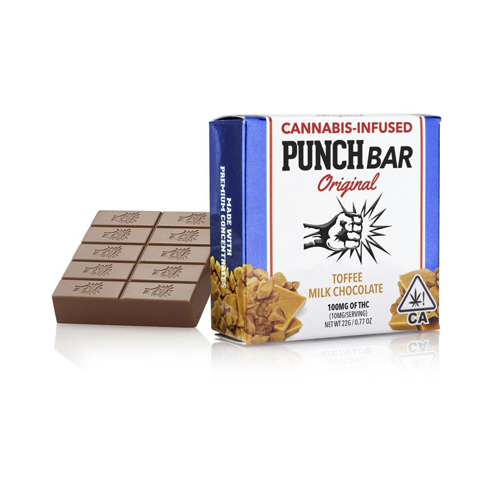 TOFFEE MILK CHOCOLATE PUNCH BAR