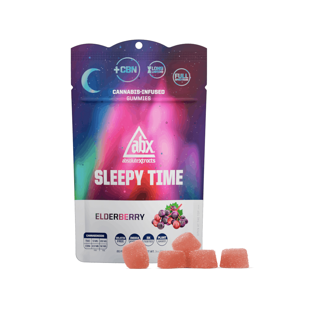 SLEEPY TIME SOLVENTLESS +CBN ELDERBERRY GUMMIES [20 CT]