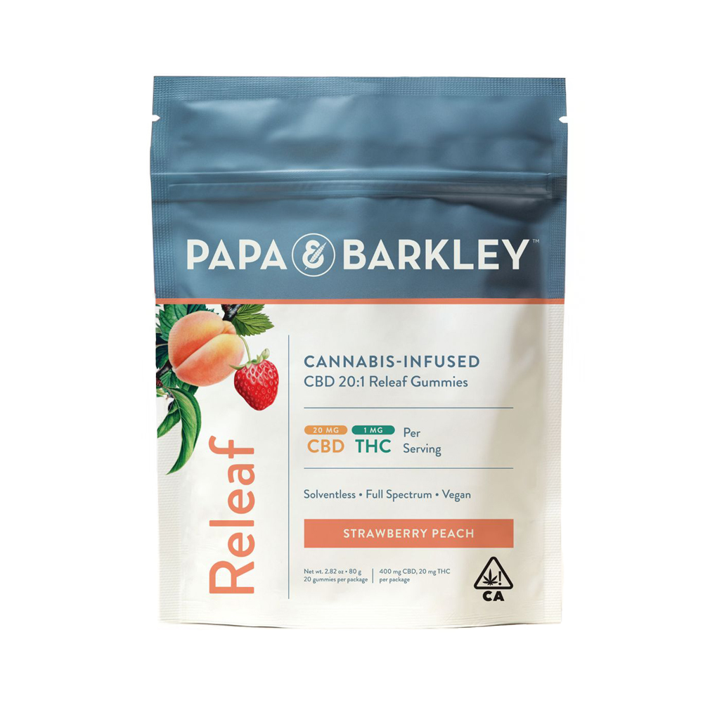 RELEAF STRAWBERRY PEACH CBD GUMMIES [20 CT]