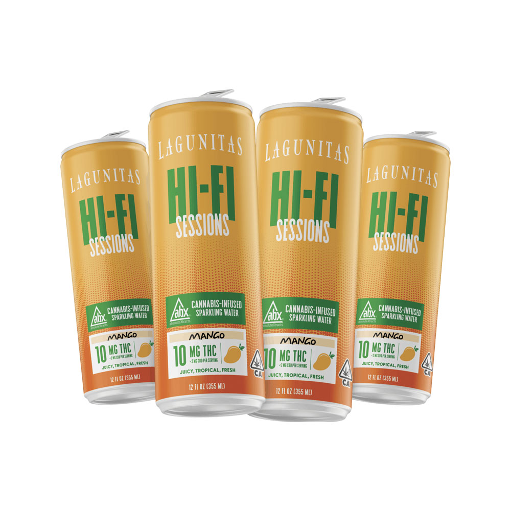 HI-FI SESSIONS MANGO THC SPARKLING DRINK [4-PACK]