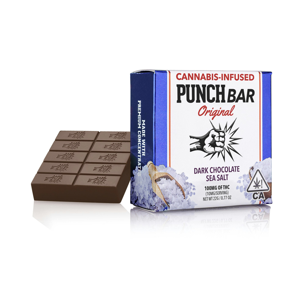 SEA SALT DARK CHOCOLATE PUNCH BAR
