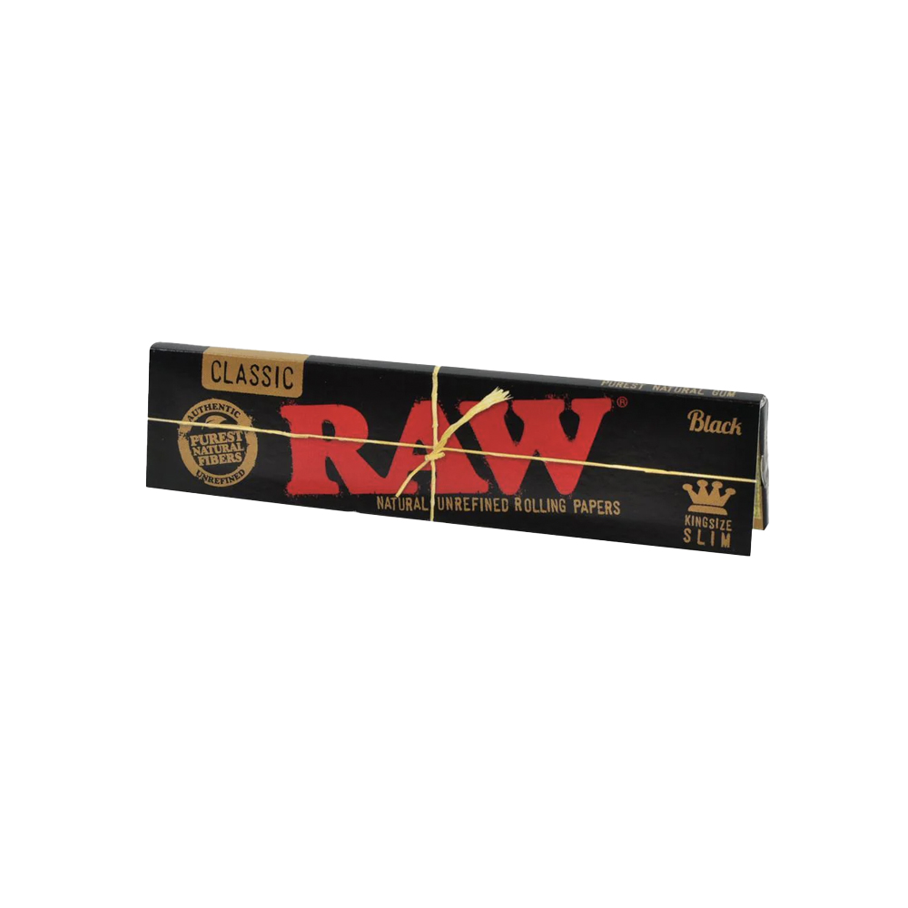 BLACK ULTRA-THIN KING SIZE SLIM ROLLING PAPERS