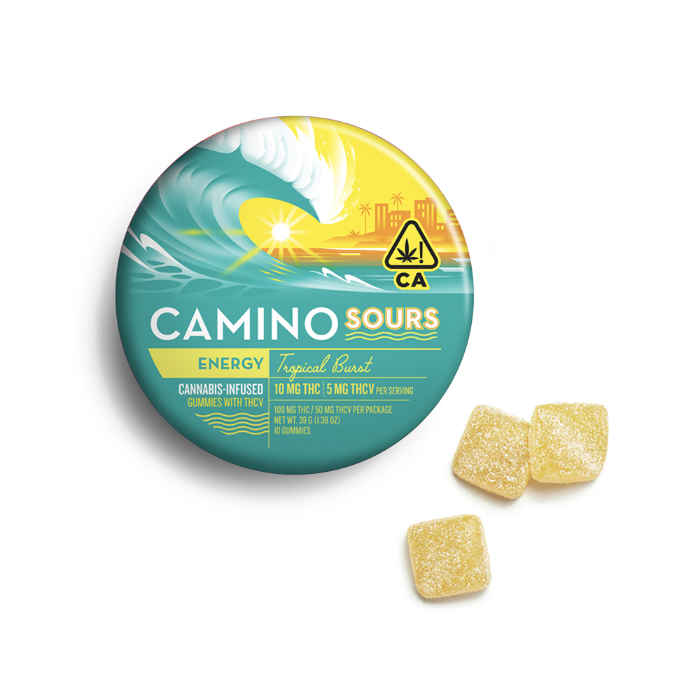 CAMINO SOURS TROPICAL BURST (2:1) THCV GUMMIES [10 CT]