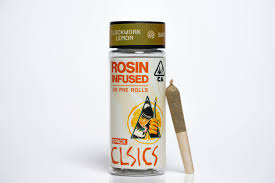 CLOCKWORK LEMON ROSIN INFUSED PRE-ROLL 5-PACK [2.5 G]