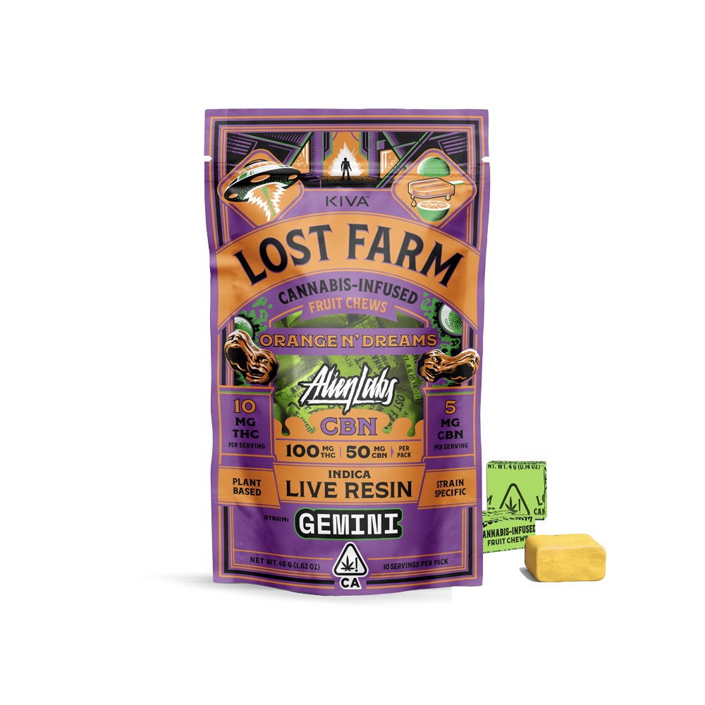 LOST FARM ORANGE N DREAMS GEMINI CBN CHEWS [10 CT]
