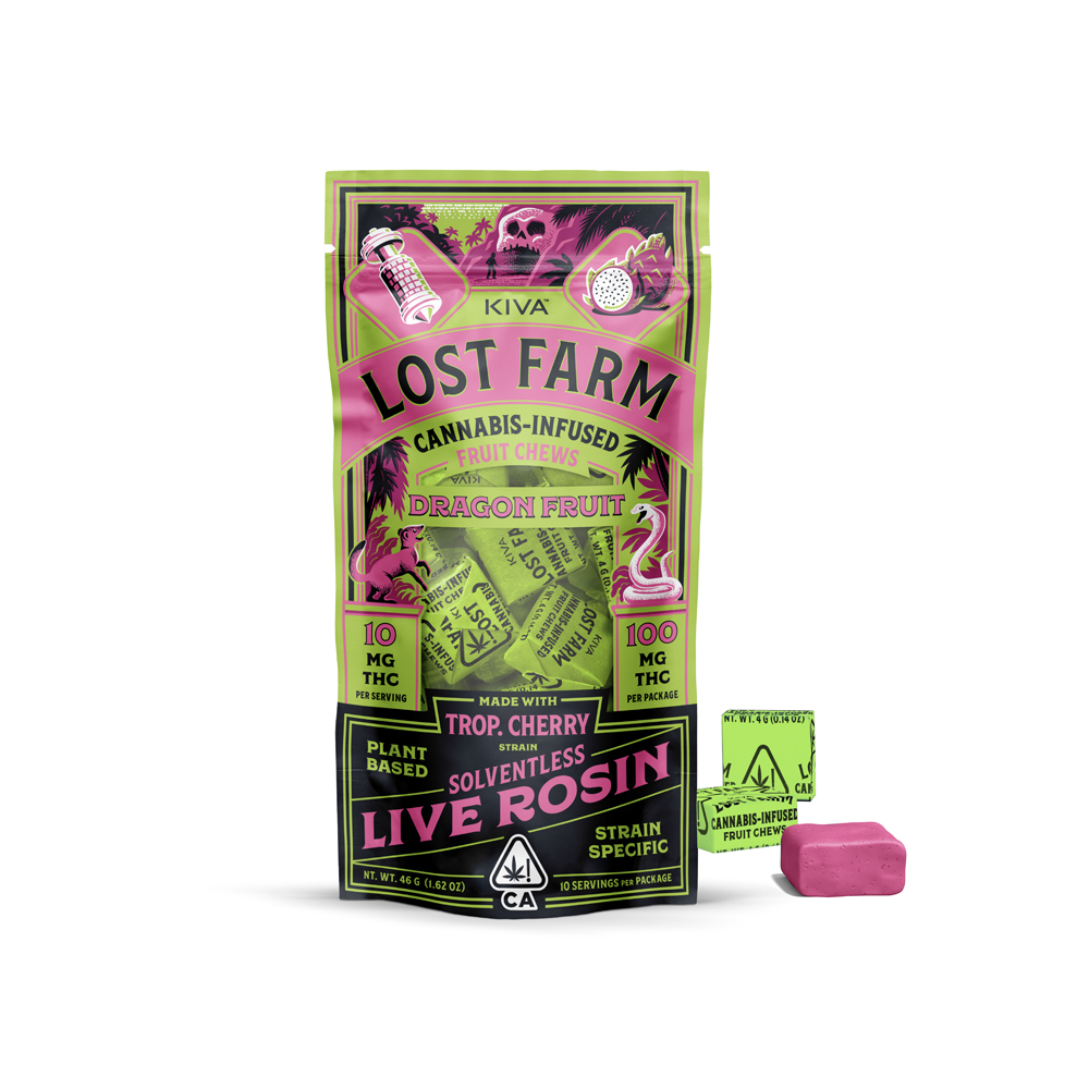 LOST FARM DRAGON FRUIT TROPICAL CHERRY ROSIN CHEWS [10 CT]
