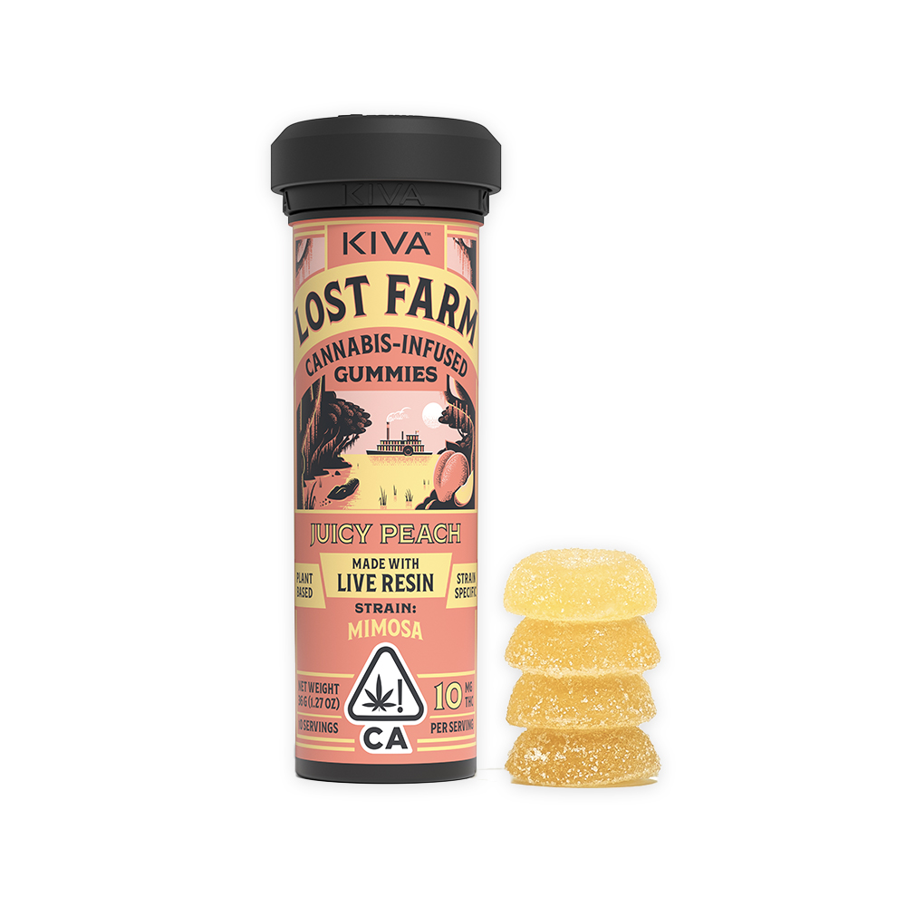 LOST FARM JUICY PEACH MIMOSA GUMMIES [10 CT]