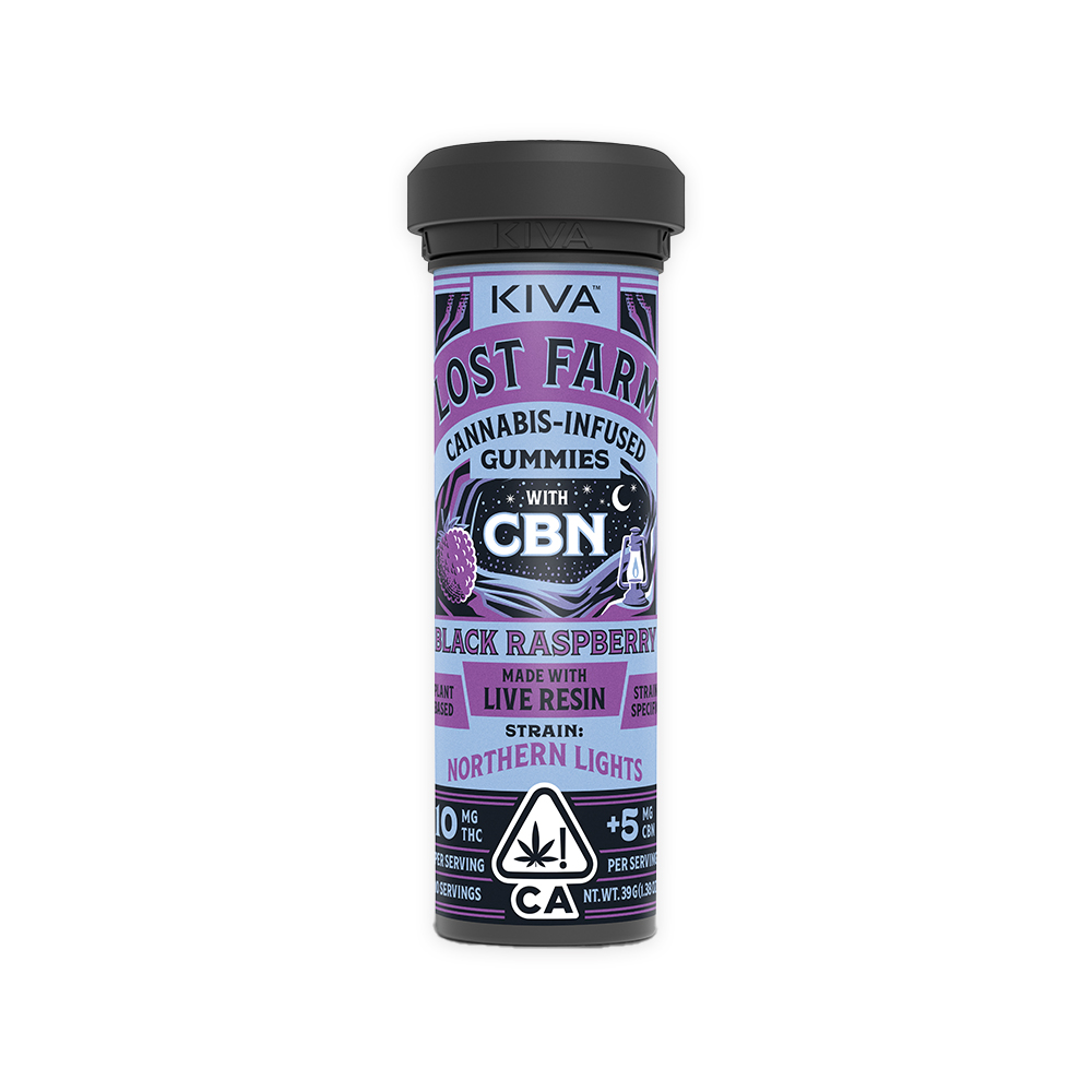 LOST FARM BLACK RASPBERRY NORTHERN LIGHTS CBN GUMMIES [10 CT]