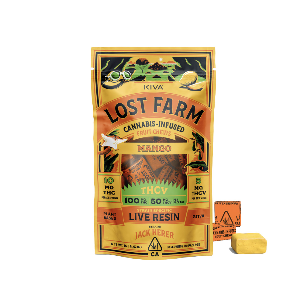 LOST FARM MANGO JACK HERER LIVE RESIN THCV CHEWS [10 CT]