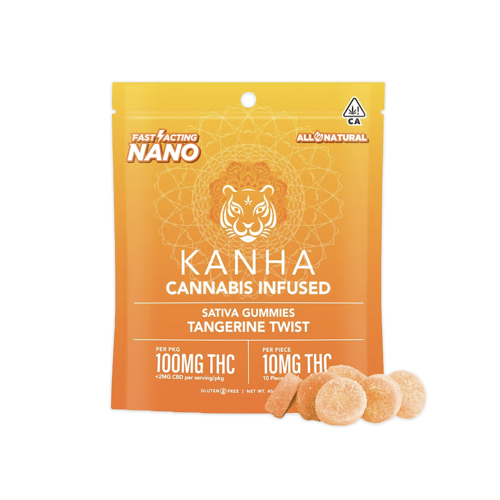 TANGERINE TWIST NANO SATIVA GUMMIES [10 CT]