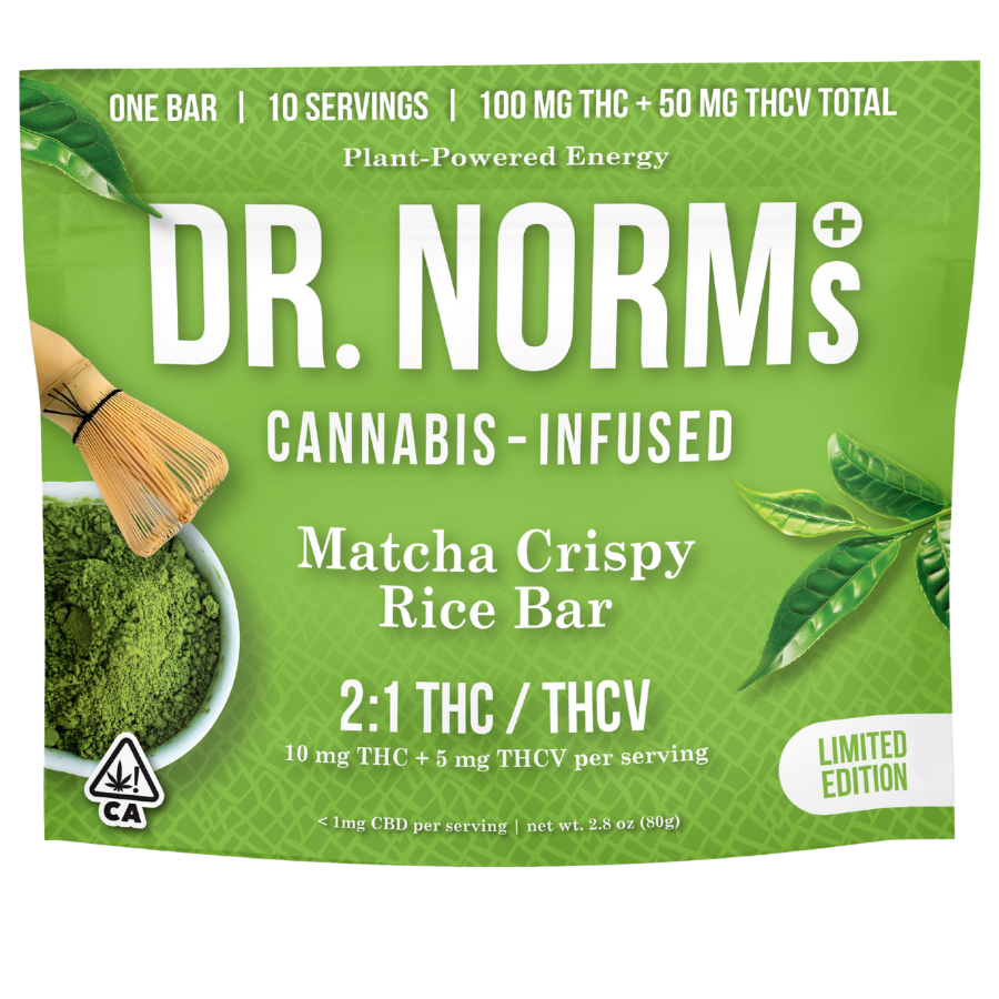 MATCHA CRISPY RICE BAR 2:1 THC/THCV