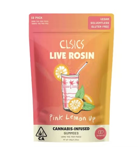 PINK LEMON UP LIVE ROSIN GUMMIES [10 CT]