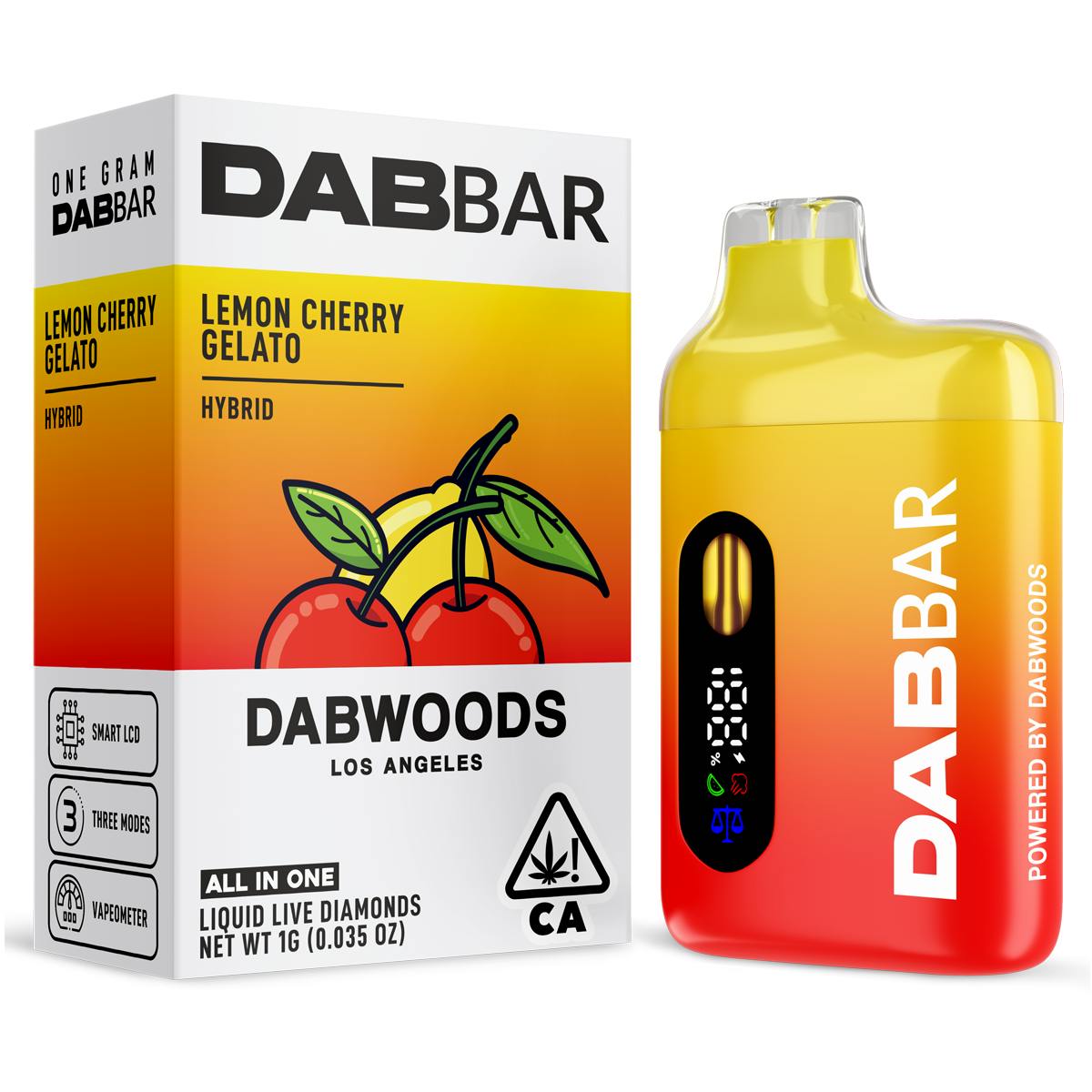 LEMON CHERRY GELATO - 1G DAB BAR - LIQUID LIVE DIAMONDS