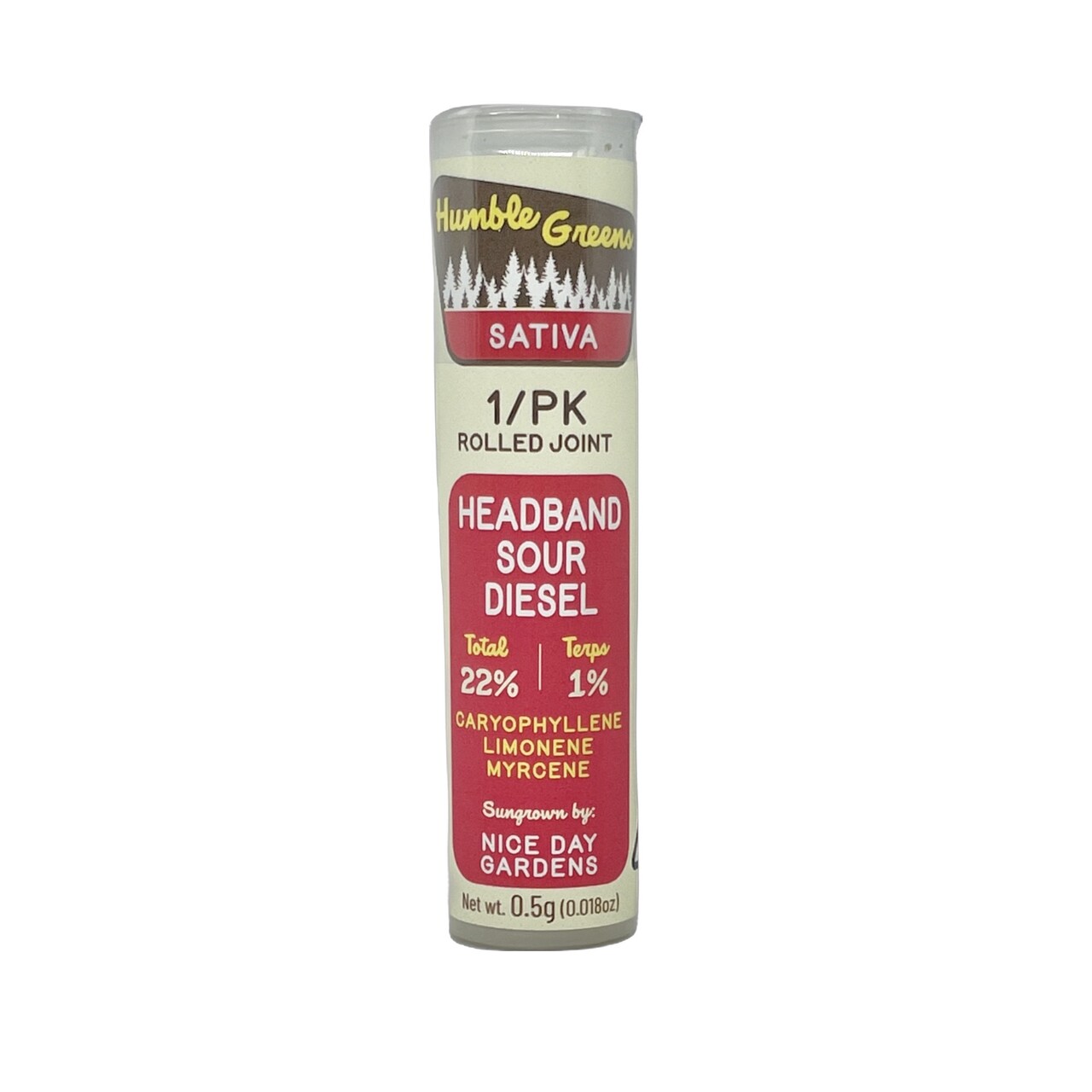 HEADBAND SOUR DIESEL PREROLL 1 PACK .5G