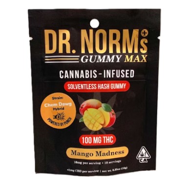 MANGO MADNESS HASH GUMMIES 100MG