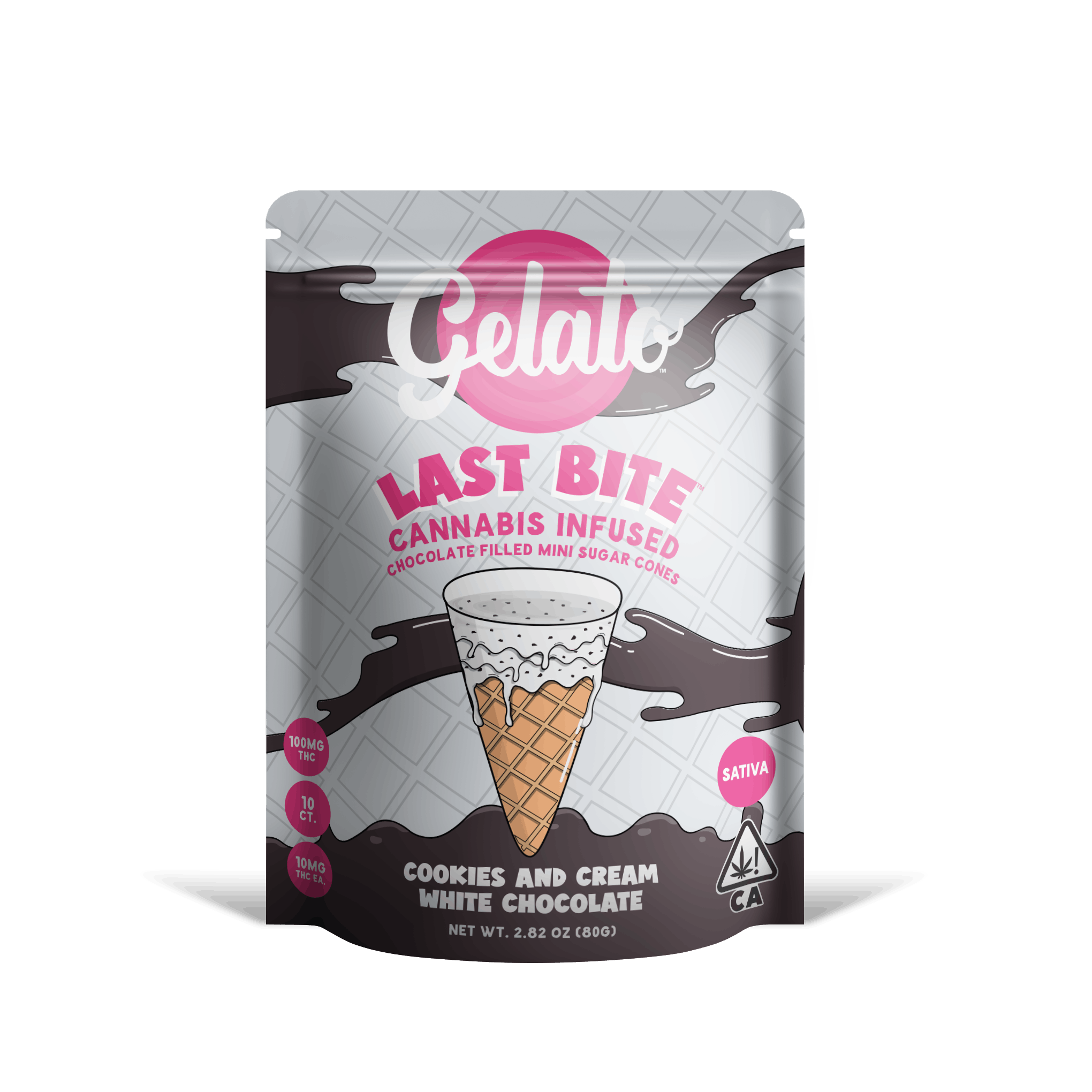 COOKIES AND CREAM MINI SUGAR CONE 10 PACK 100MG