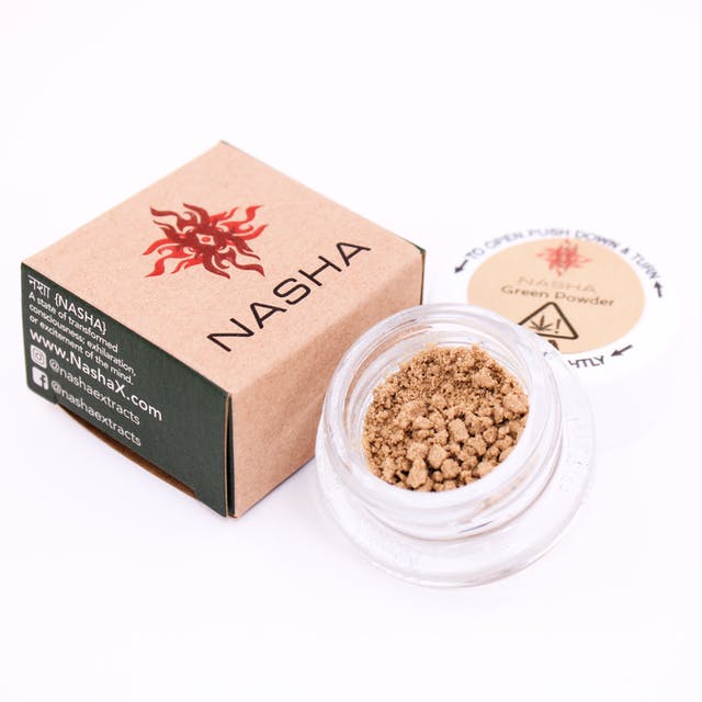 GREEN POWDER HASH CRESCENDO 1G