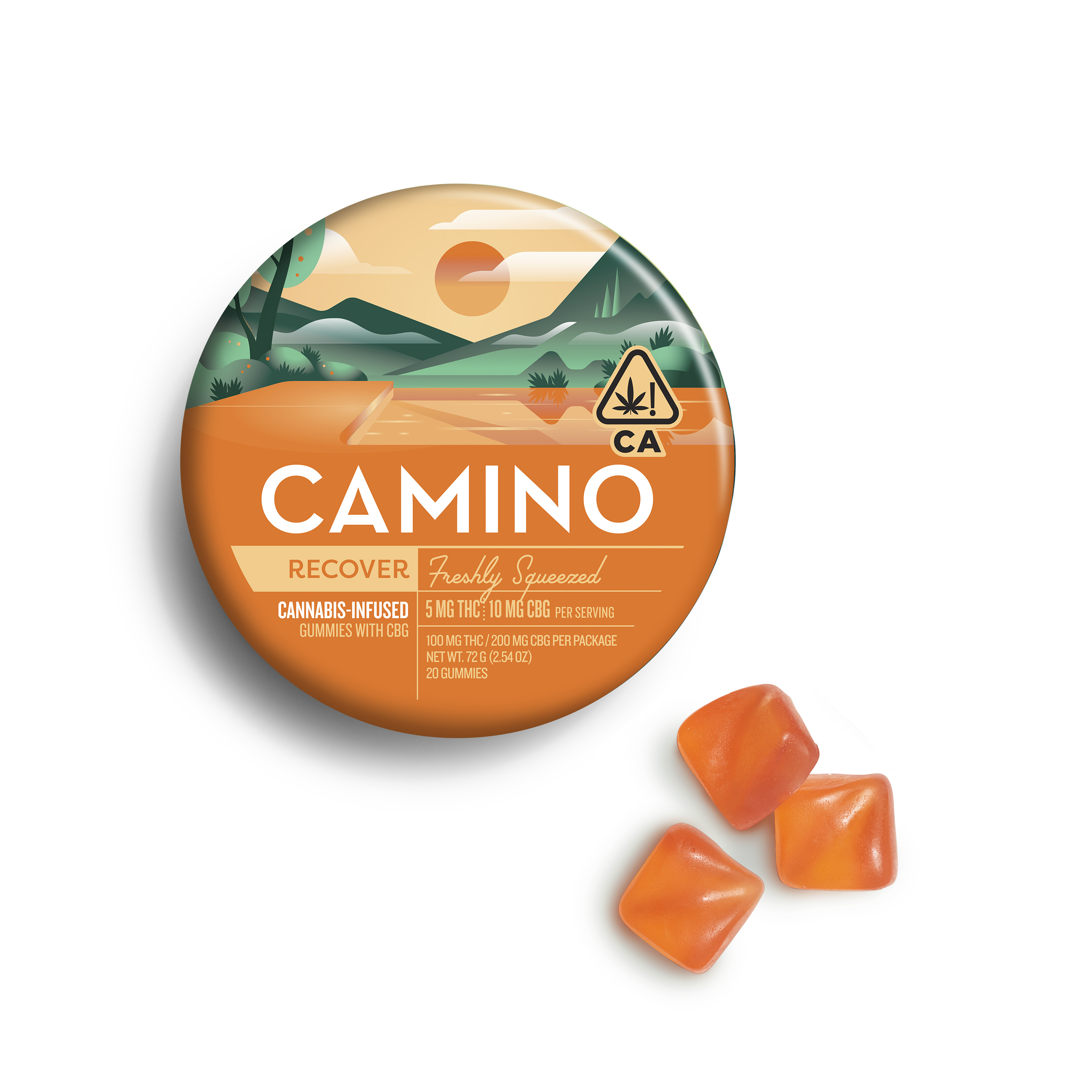 1:2 FRESHLY SQUEEZED CBG GUMMIES 20 PACK 100MG