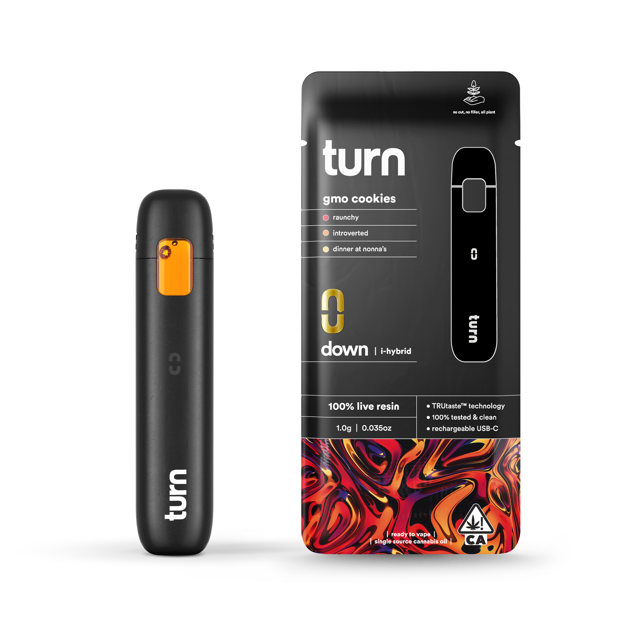 TURN - GMO COOKIES LIVE RESIN AIO 1G