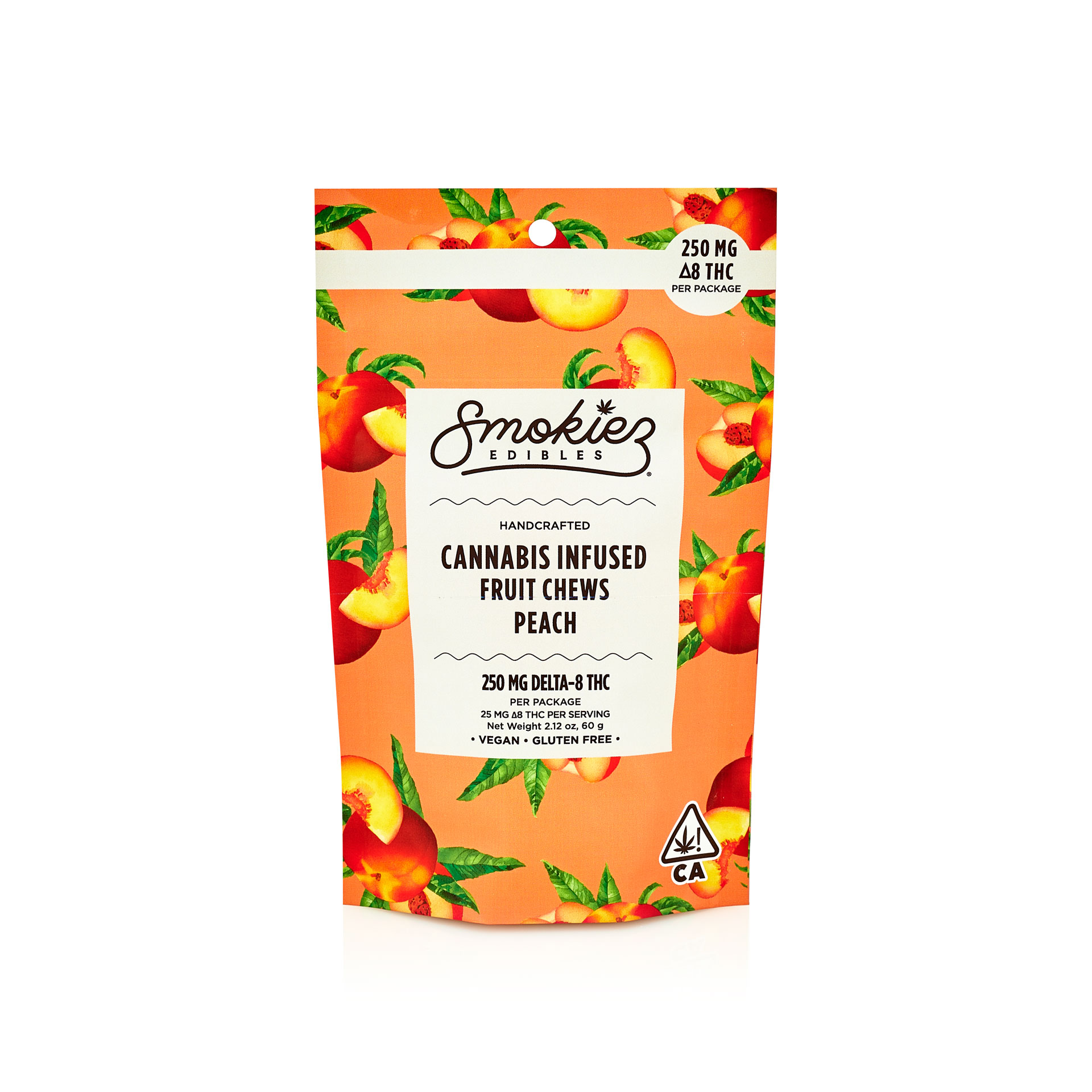 PEACH GUMMIES 250MG DELTA 8