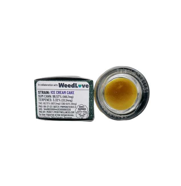 ICE CREAM CAKE DIAMONDS + SAUCE 1G