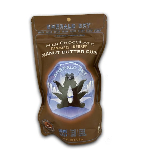 CBN DARK PEANUT BUTTER CUPS 10 PACK 100MG