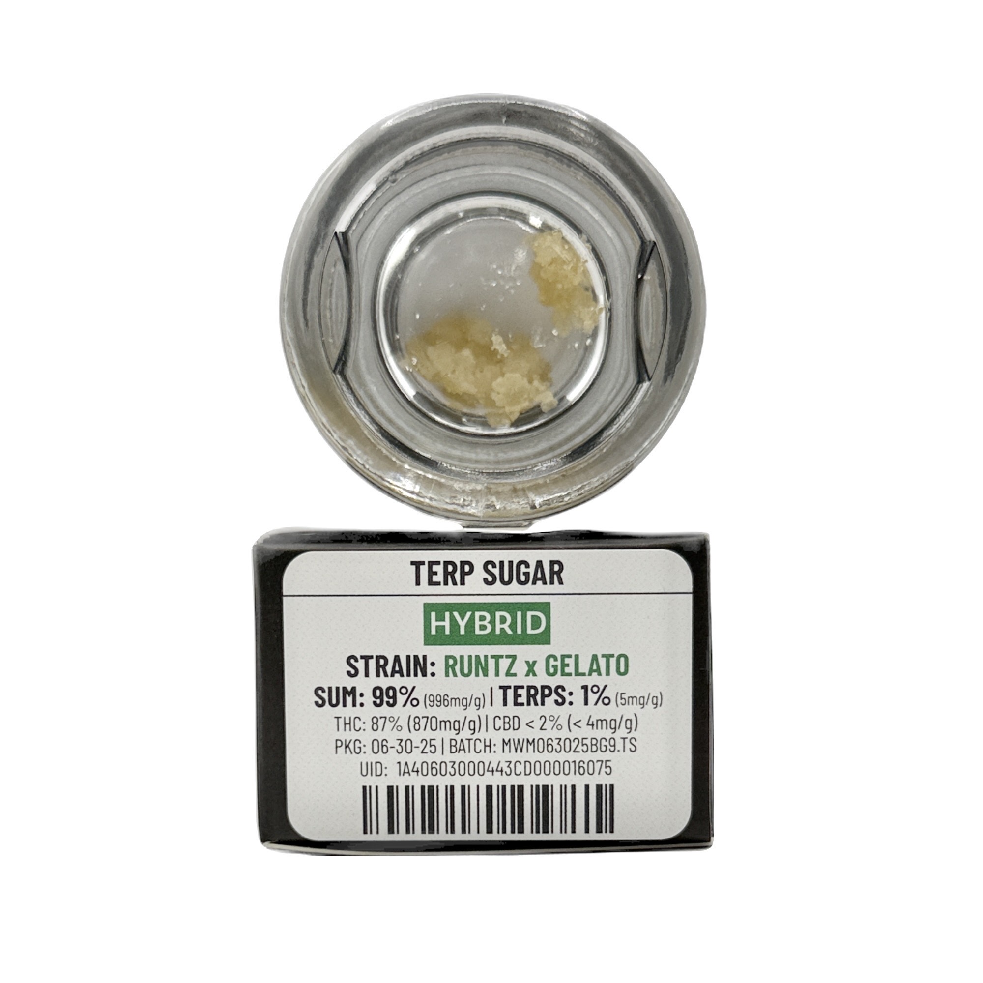 RUNTZ X GELATO TERP SUGAR 1G