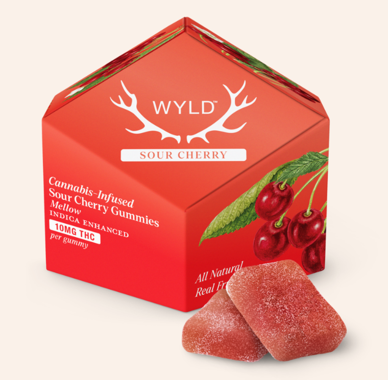 SOUR CHERRY GUMMIES 10 PACK 100MG