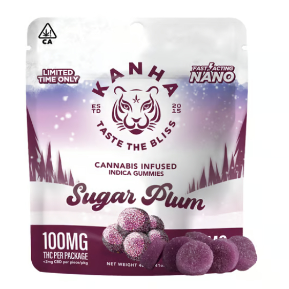 SUGAR PLUM NANO GUMMIES 10 PACK 100MG