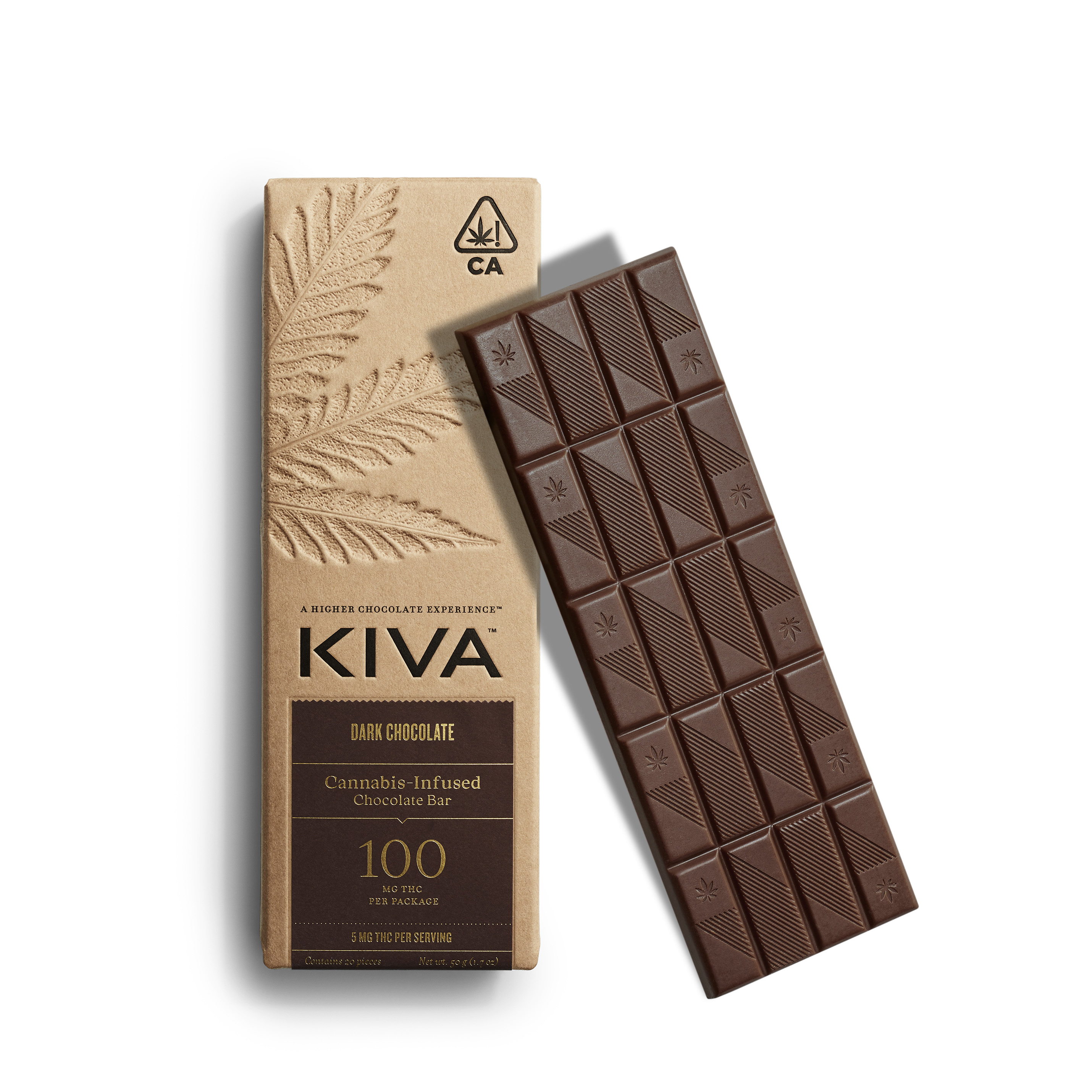 DARK CHOCOLATE BAR 100MG