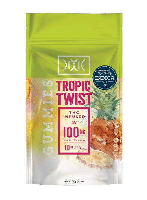 TROPIC TWIST GUMMIES 10 PACK 100MG