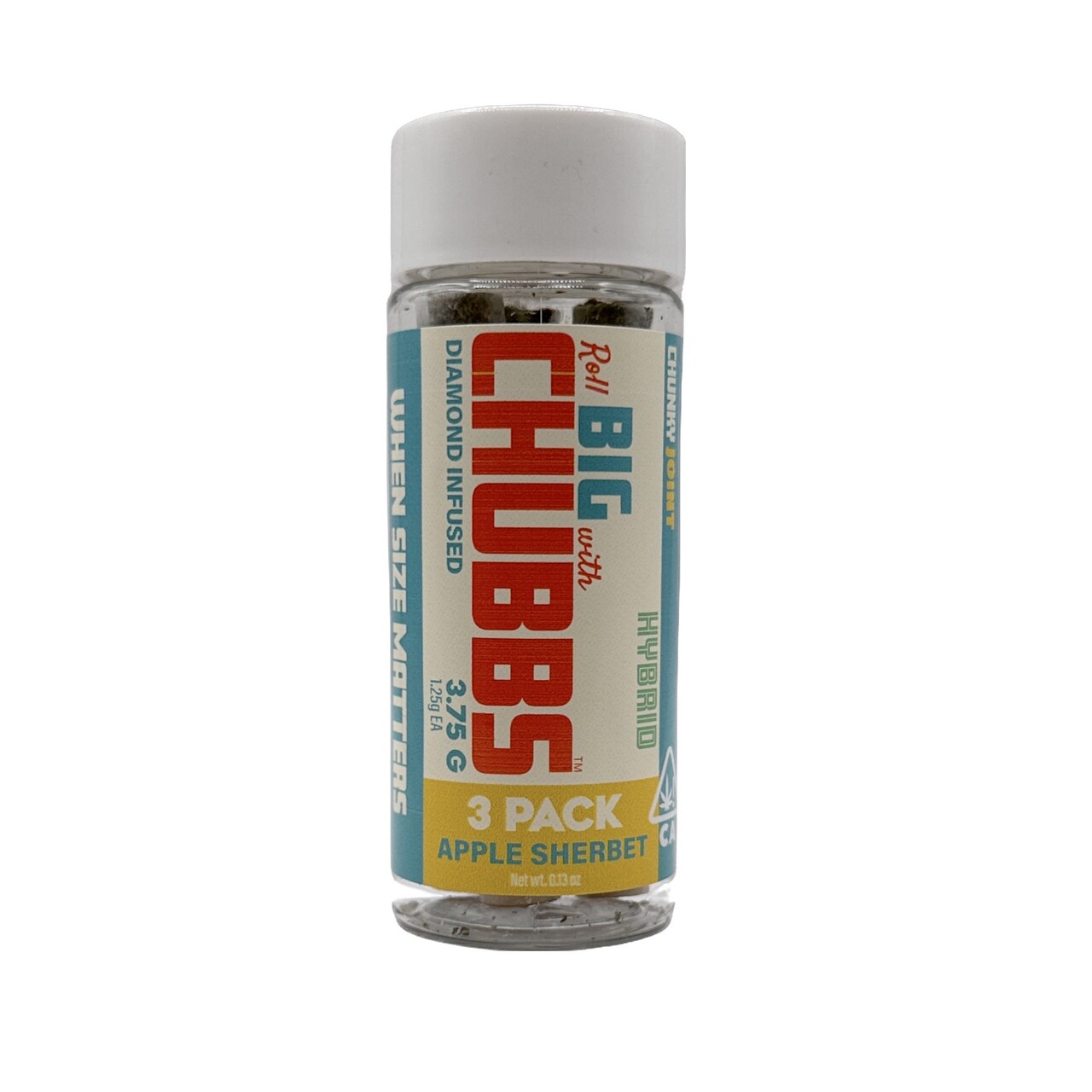 APPLE SHERBET DIAMOND INFUSED PREROLLS 3 PACK 3.75G