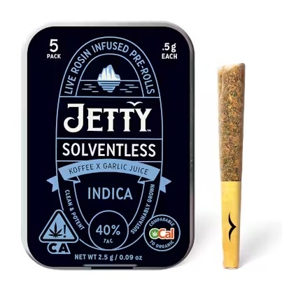 KOFFEE X GARLIC JUICE ROSIN INFUSED PREROLLS 5 PACK 2.5G
