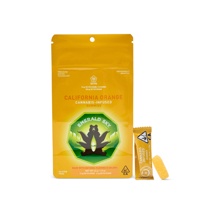CALIFORNIA ORANGE GUMMIES 100MG 10 PACK