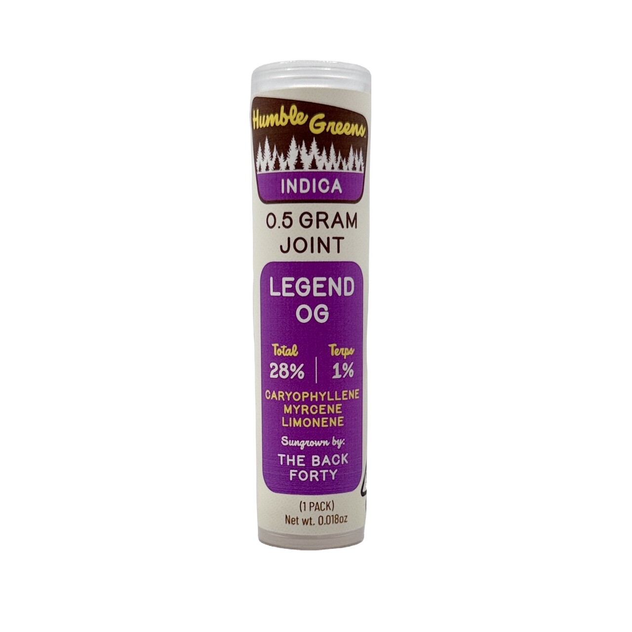 LEGEND OG PREROLL SINGLE .5G