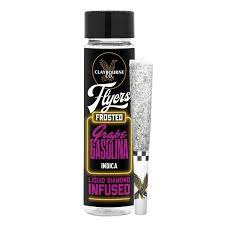 GRAPE GASOLINA FROSTED FLYERS LIQUID DIAMOND INFUSED PREROLLS 2 PACK 1G