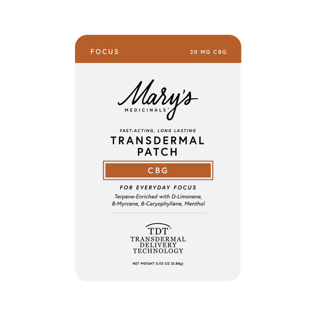 MARY'S MEDICINALS - FOCUS CBG TRANSDERMAL PATCH
