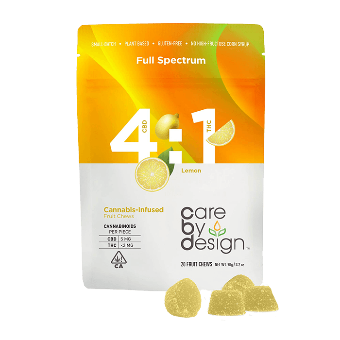 4:1 LEMON FRUIT CHEWS 20 PACK 25MG