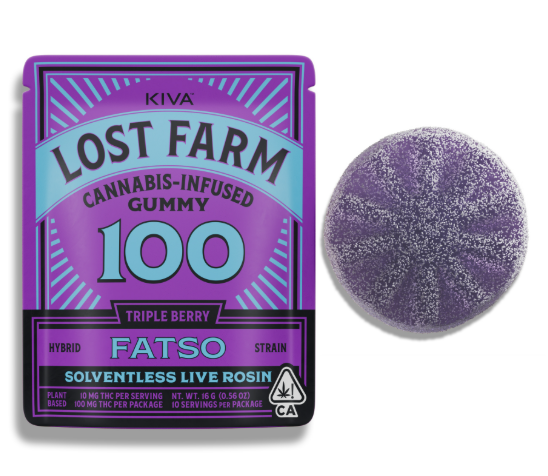 TRIPLE BERRY (FATSO) LIVE ROSIN GUMMY 100MG