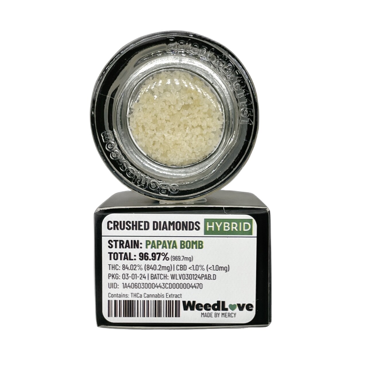 PAPAYA BOMB CRUSHED DIAMONDS 1G