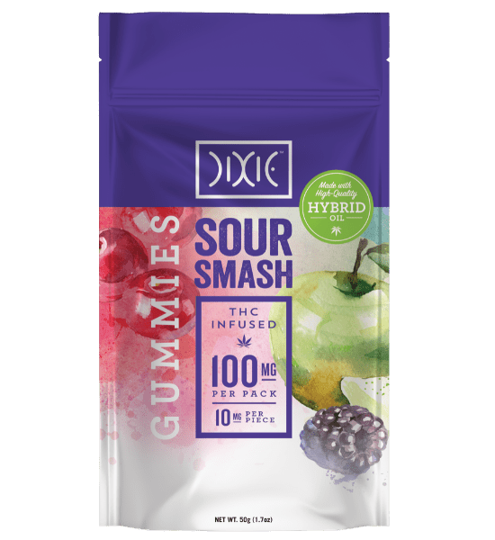 SOUR SMASH HYBRID GUMMIES 100MG
