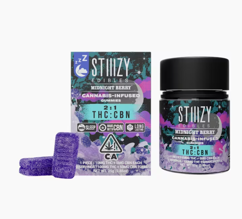 2:1 MIDNIGHT BERRY GUMMIES 10 PACK 100MG